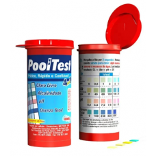 Fita Teste 4 Em 1 Pooltest Para Piscinas Hidroall 25 Tiras